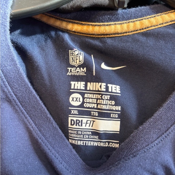 Nike Navy Blue Tee with Gold Star Features Dallas Cowboys. - Picture 3 of 3